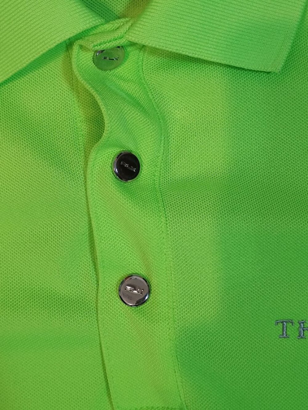 RLX Ralph Lauren/Polo Shirt/Womens S Neon Green The Players Preppy Golf Athleisu - Picture 3 of 9